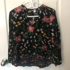 NW Old Navy Floral Blouse